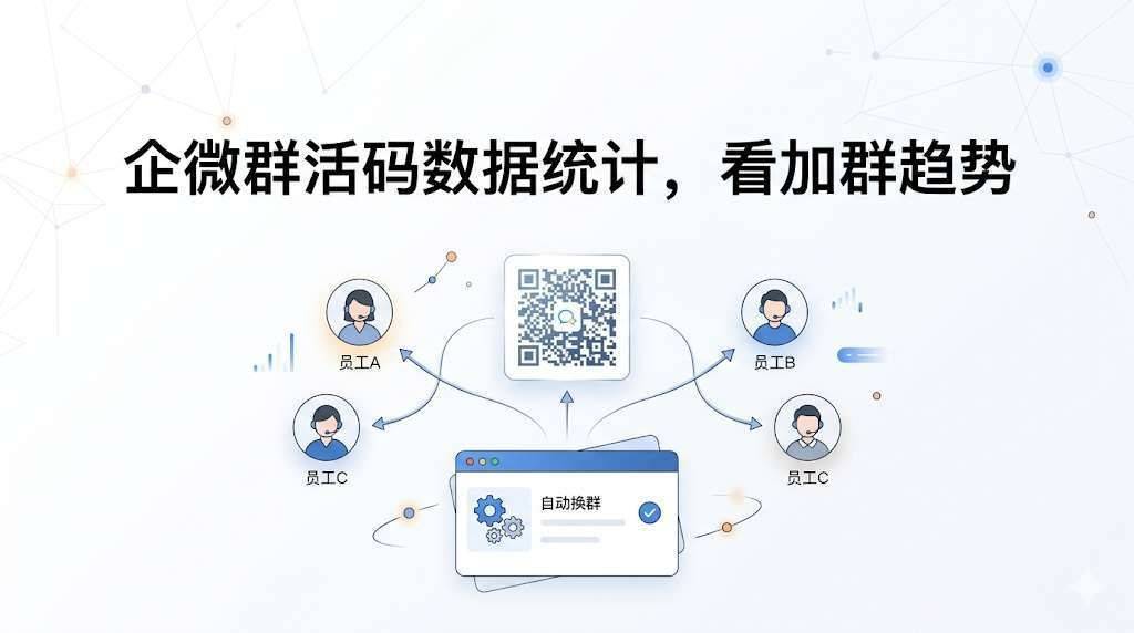 企微群活码数据统计，看加群趋势