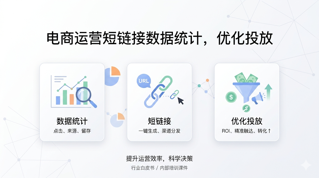 电商运营短链接数据统计，优化投放