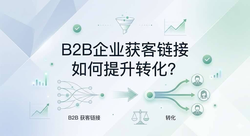 B2B企业获客链接如何提升转化？