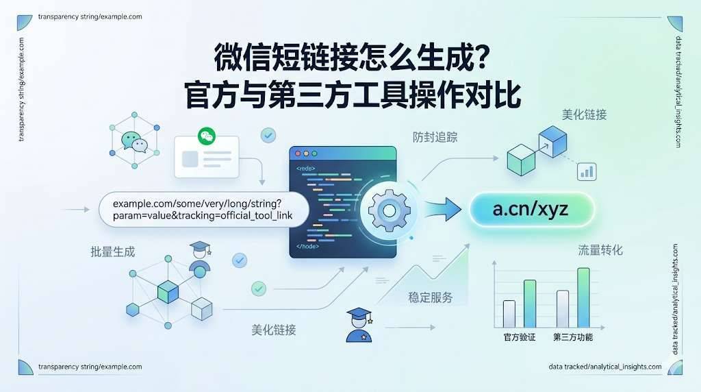 微信短链接怎么生成？官方与第三方工具操作对比
