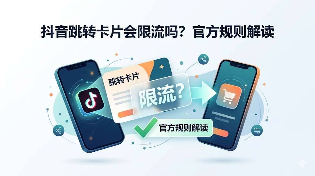 抖音跳转卡片会限流吗？官方规则解读