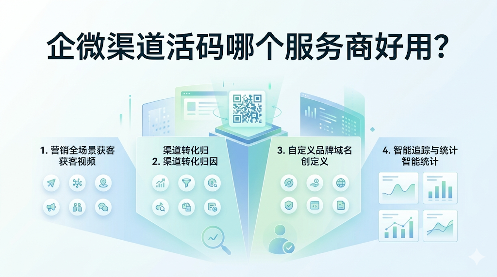 企微渠道活码哪个服务商好用？