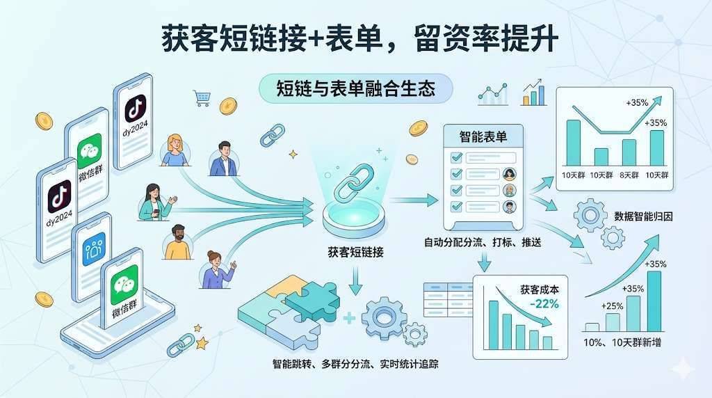 获客短链接+表单，留资率提升