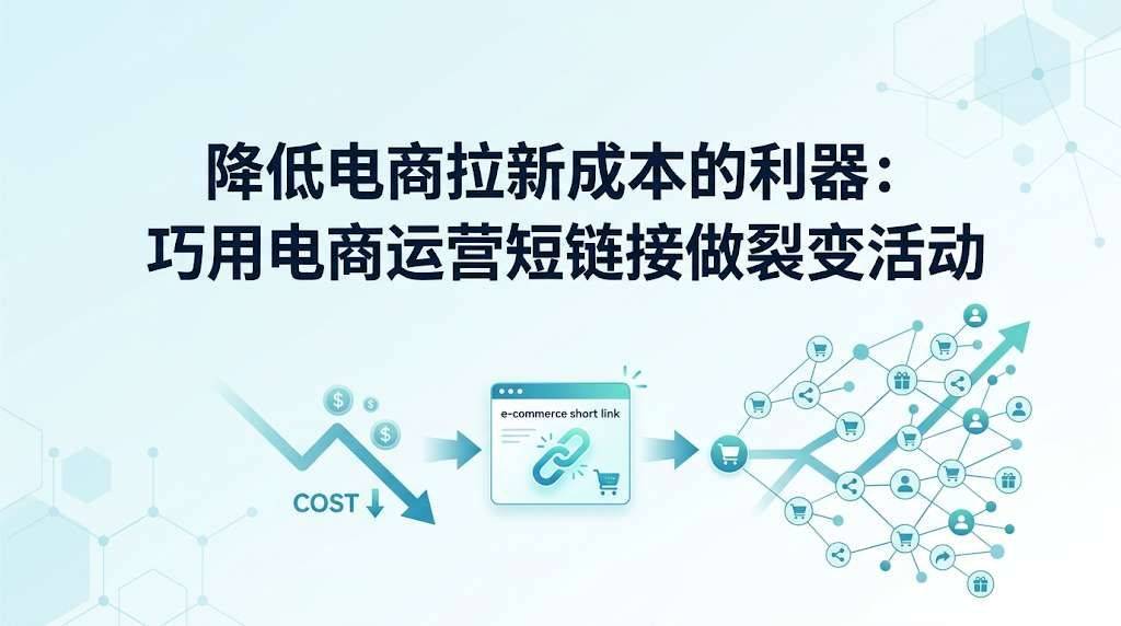 降低电商拉新成本的利器：巧用电商运营短链接做裂变活动