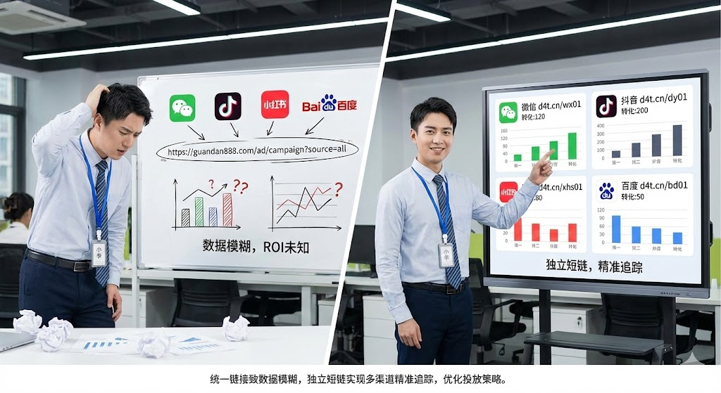 不同渠道投放效果不明？试试为每个来源创建独立短链