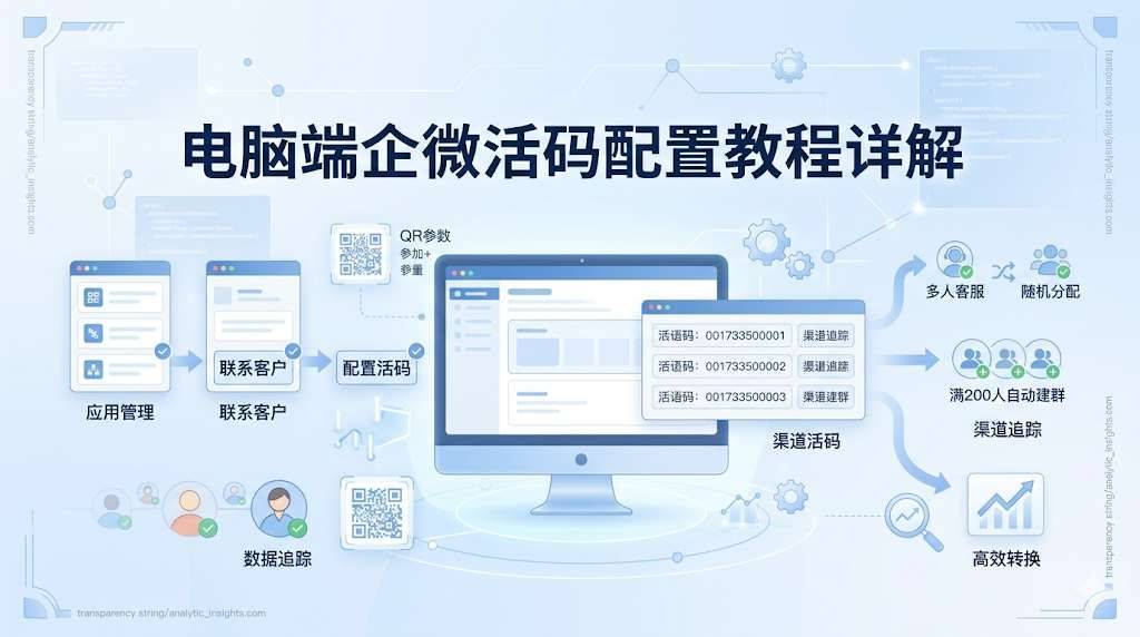电脑端企微活码配置教程详解