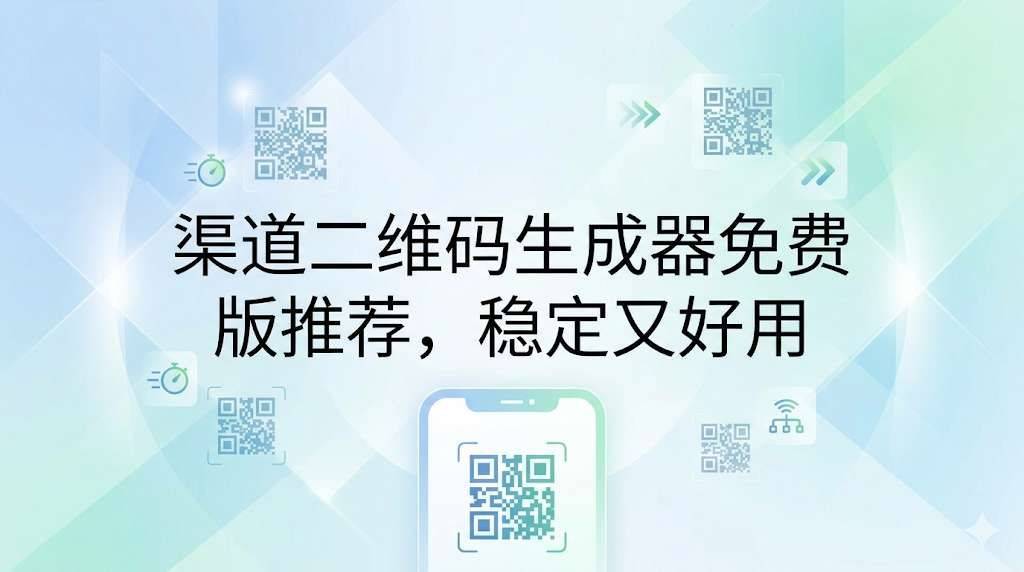 渠道二维码生成器免费版推荐，稳定又好用
