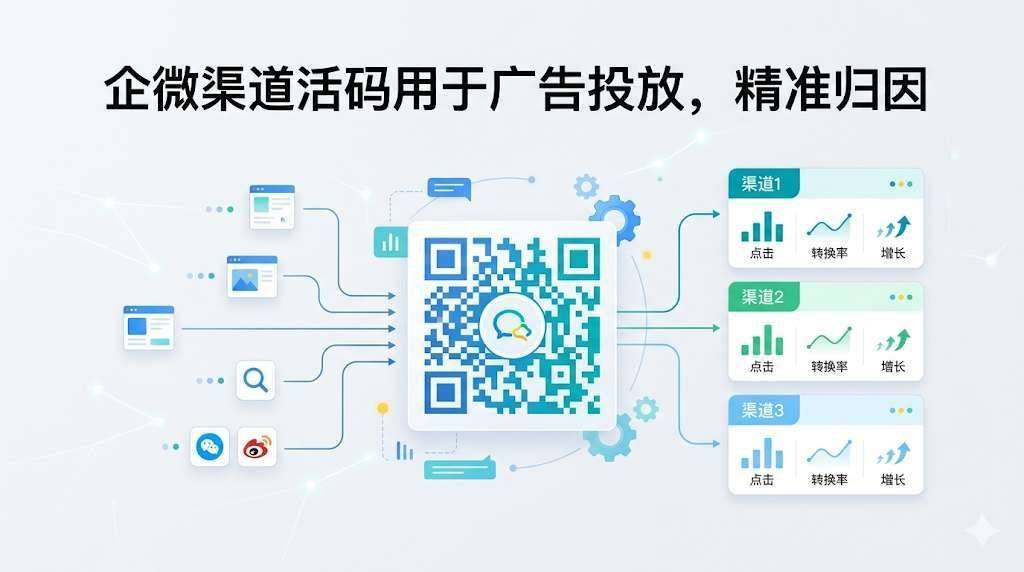 企微渠道活码用于广告投放，精准归因