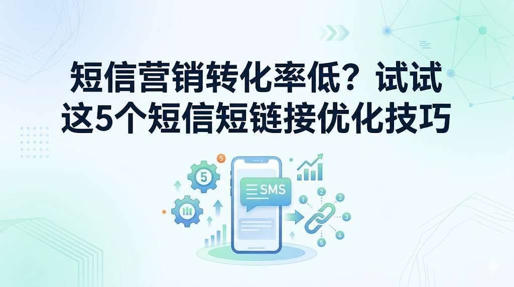 短信营销转化率低？试试这5个短信短链接优化技巧