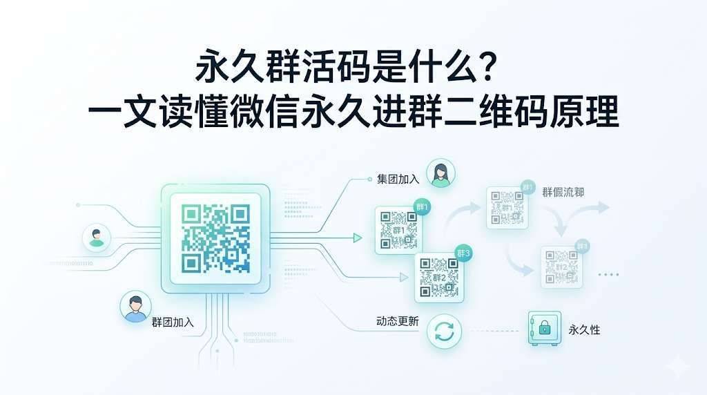 永久群活码是什么？一文读懂微信永久进群二维码原理